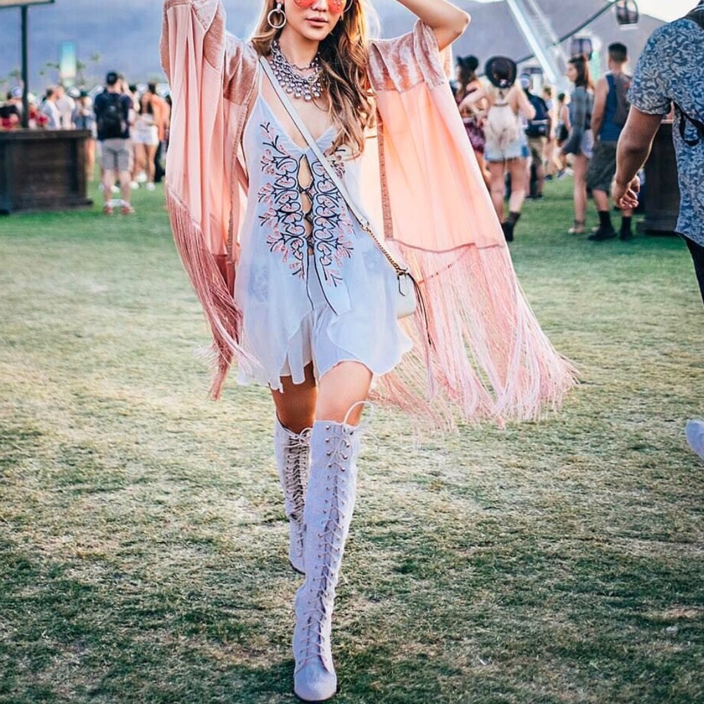 Free people blue life La Luna set XS sold out festival Coachella look